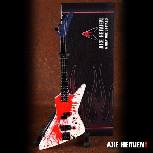 Michael Anthony Blood Bass 10 Inch Miniature Guitar Replica Collectible