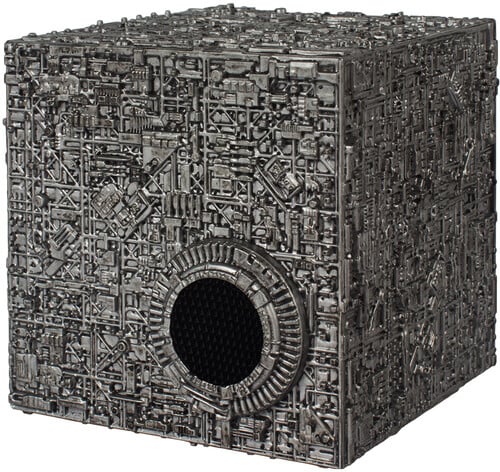 Fametek STBORG - Star Trek: The Next Generation - Borg Cube Bluetooth Speaker with LED & Sound Effects
