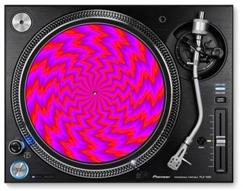 Optical Illusion - Hot Pink Electric - Graphic Turntable Slip Mat