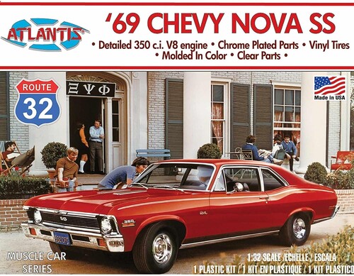 Route 32 Muscle Car Series - 1969 Chevrolet Nova SS 1/32 Scale Model Kit
