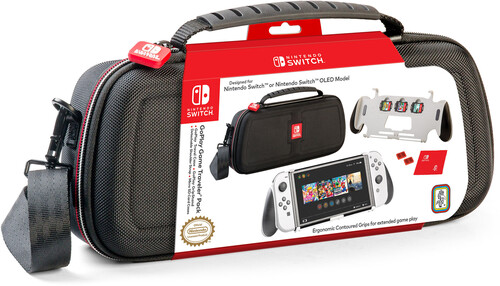 Switch Accessory: Case - RDS Game Traveler - GoPlay Traveler Pack with Grip Stand: Officially Licensed by Nintendo