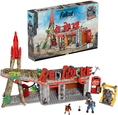 MEGA BLOKS Fallout: Red Station, 824 Piece Buiding Toy Set