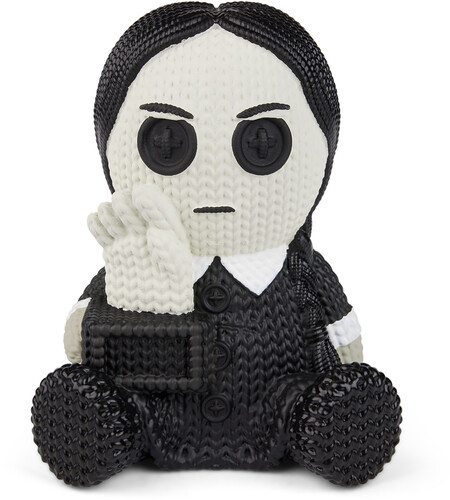 The Addams Family - Wednesday with Thing Glow in the Dark Limited Edition Vinyl Figure – Handmade by Robots