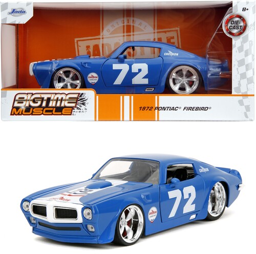 Big Time Muscle - 1:24 1972 Chevron Pontiac Firebird Die-Cast Car
