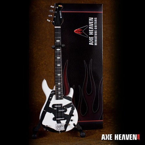 Michael Anthony Chickenfoot White 10 Inch Miniature Bass Guitar Replica