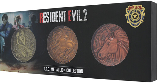 Resident Evil 2 - Set of 3 Medallions (US Variants)
